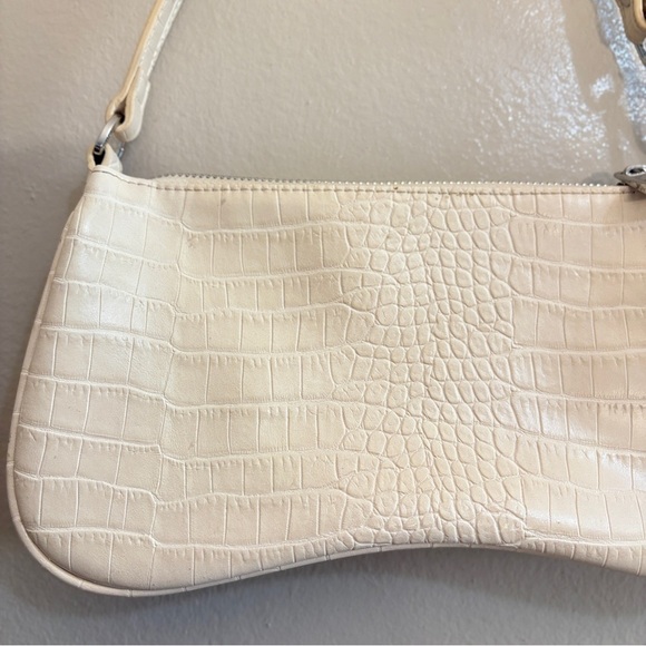 JW PEI Ivory Croc-Embossed ‘EVA’ Baguette Shoulder Bag - Picture 7 of 16